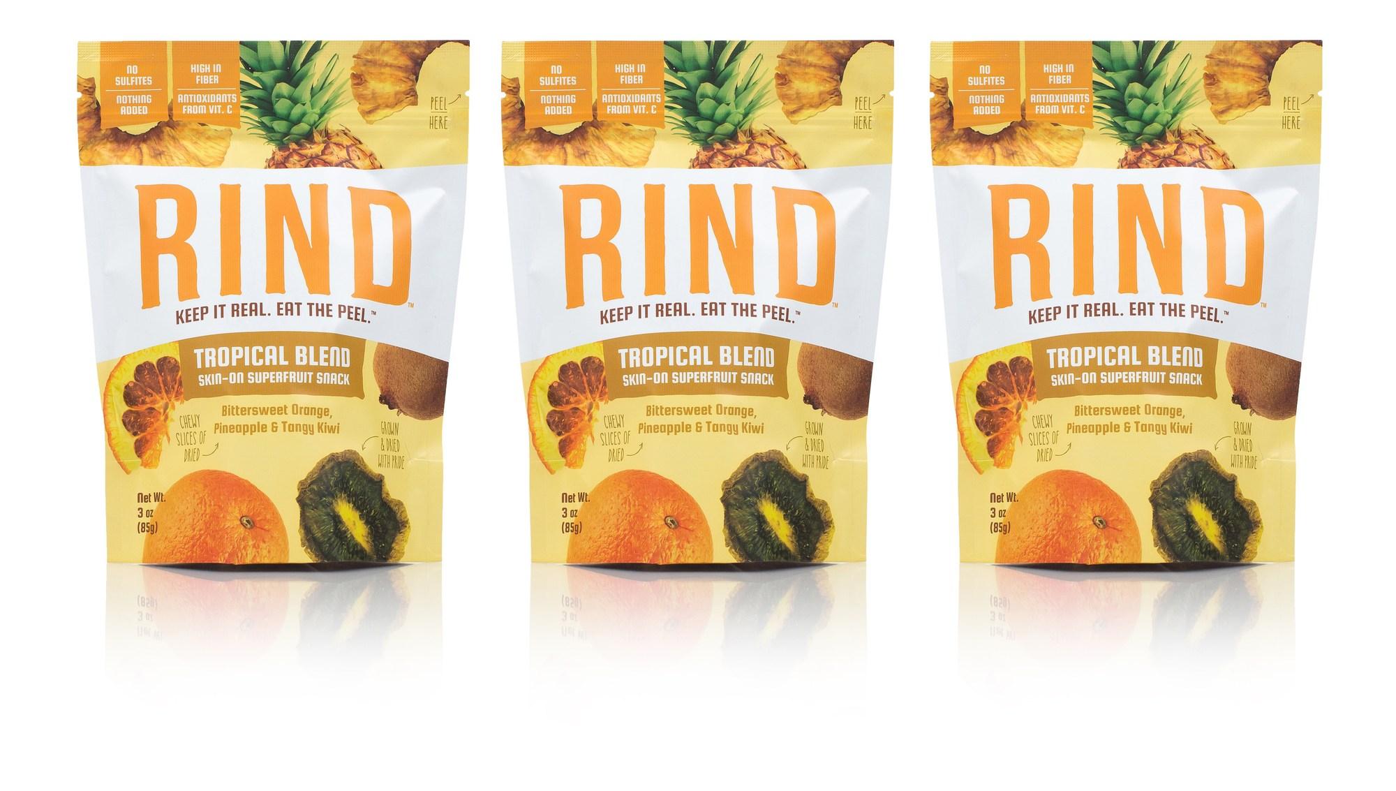 Rind Snacks Skin-on Dried Fruit Tropical 3 Oz