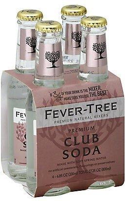 Fever Tree Club Soda Bottles 4pack