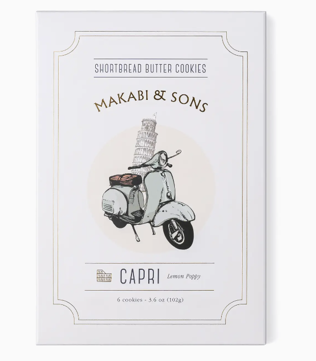 Makabi & Sons - Lemon Poppy Cookies - Capri - 3.6 oz