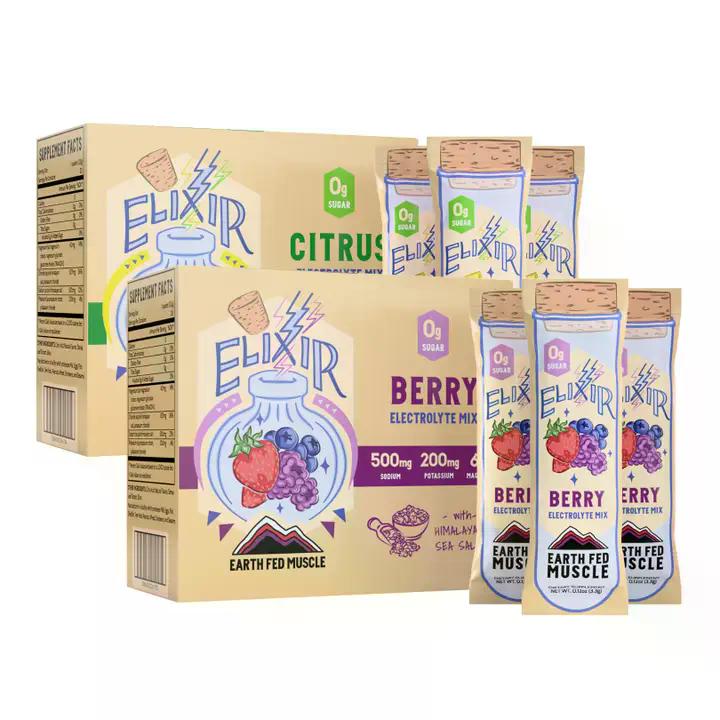 Elixir Electrolyte Mix Packets with Himalayan Sea Salt | Citrus