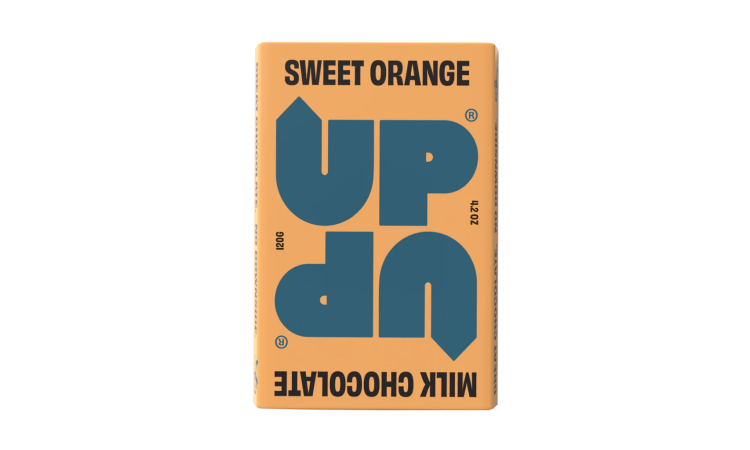 Up-Up - Sweet Orange Milk Chocolate Bar - 4.2oz