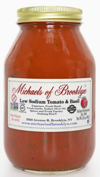 Michaels of Brooklyn - Low Sodium Tomato Basil - 32oz