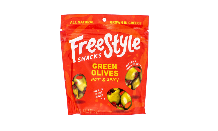 Freestyle - Green Olives Hot and Spicy - 4 oz