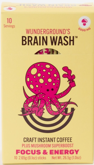 Wunderground's - Brain Wash Craft Instant Coffee (10-Serving Carton)