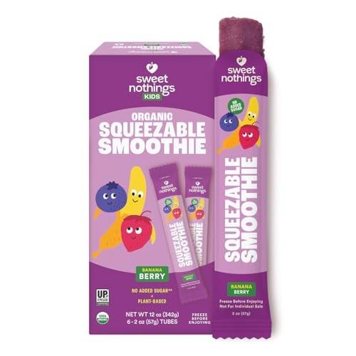 Sweet Nothings Kids Squeezable Smoothie, Banana Berry 6 Tube Box (2 Fl Oz Each)