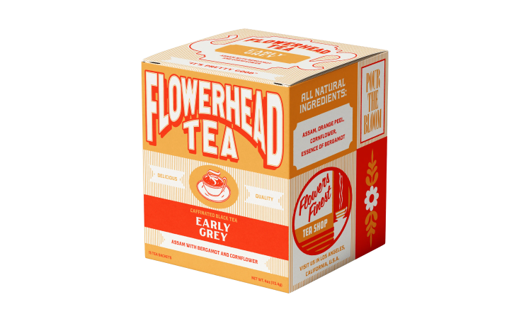 Flowerhead Tea - Early Grey Tea Bags - 4 oz