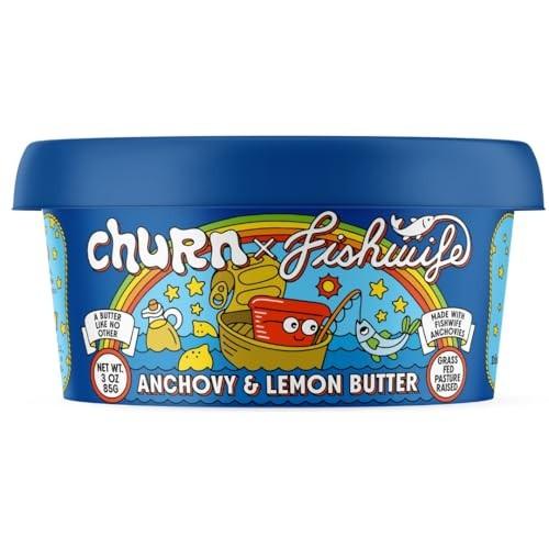 Churn x Fishwife - Anchovy Lemon Butter 3oz