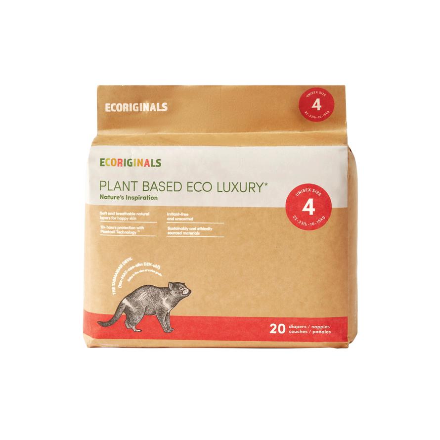 Plant based USA Cotton Eco Diaper Size 4 22-33 lb