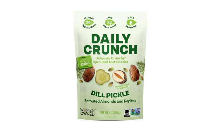 Daily Crunch Snacks - Dill Pickle Sprouted Almonds - 4 oz