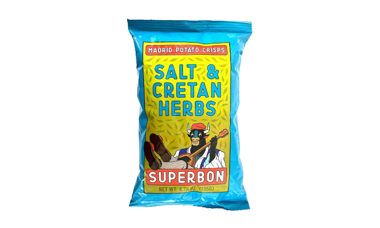 Superbon - Salt + Cretian Herbs Potato Chips - 135 g