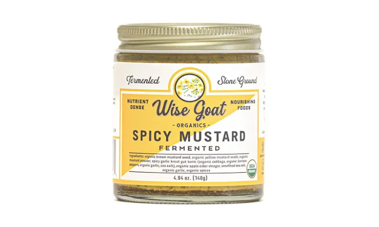 Wise Goat Organics - Fermented Spicy Mustard - 4.94 oz