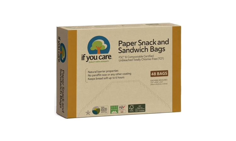 If You Care - Paper Snack and Sandwich Bags - 48 ct