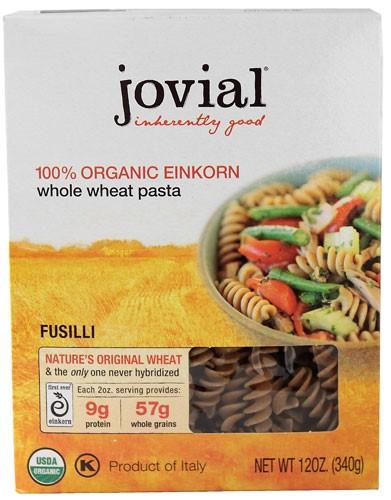 Jovial, Organic Whole Grain Einkorn Fusilli Pasta, 12 Oz