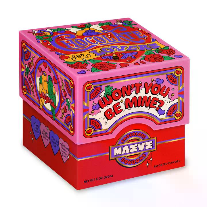 Maeve - Valentine's - Chocolate For Lovers Bonbon Box - 6oz