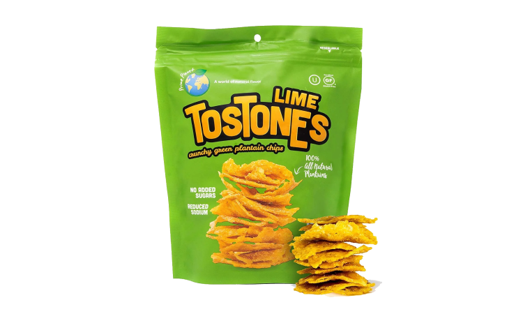 Prime Planet Tostones - Green Plantains Lime - 3.53 oz