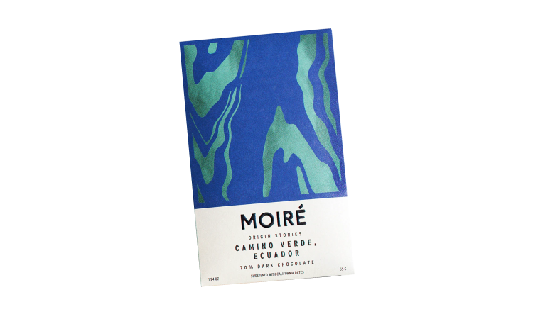 Moiré - Origin Stories Camino Verde, Ecuador 70% Dark Chocolate Bar - 1.94 oz