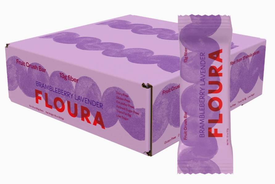 Floura Prebiotic Fiber Bar Brambleberry Lavender, 50g