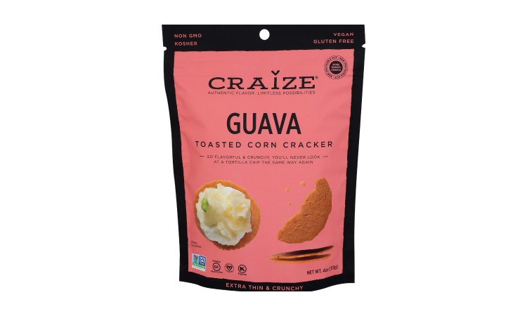 Craize - Guava Toasted Corn Crackers - 4 oz