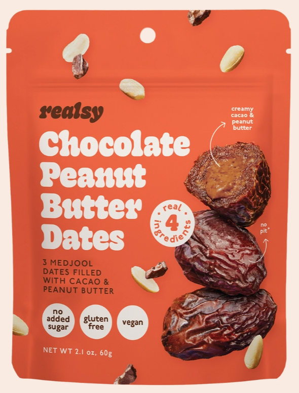 Realsy - Chocolate Peanut Butter Dates - 2.1 oz