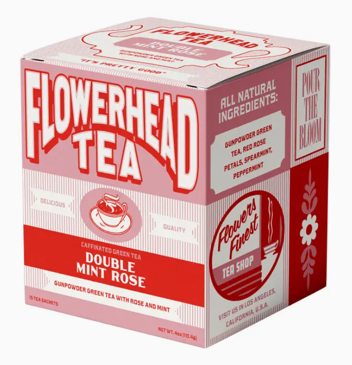 Flowerhead Tea - Double Mint Rose - 4 oz