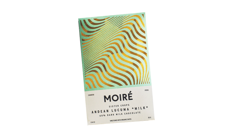 Moiré - Andean Lucuma *M!Lk* 60% Dark Vegan M!Lk Chocolate Bar - 1.94 oz