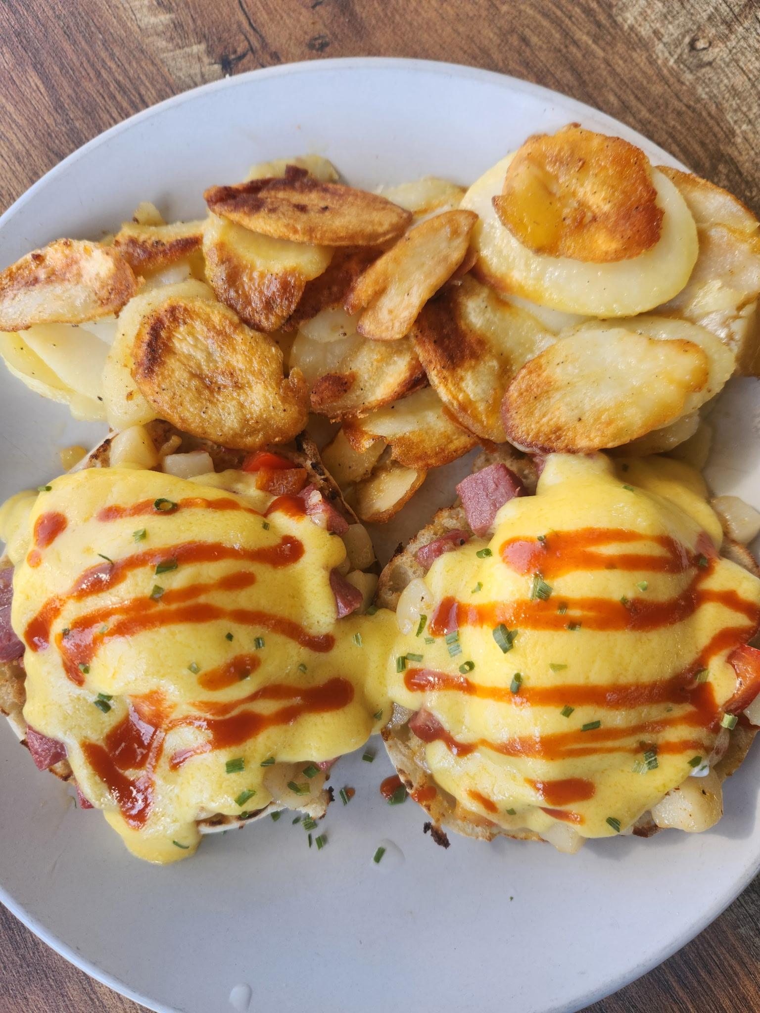 *Corned Beef Hash Eggs Benedict
