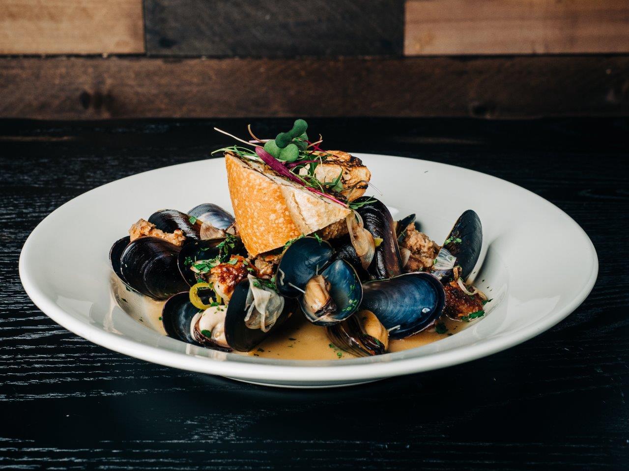 Mussels and Sausages