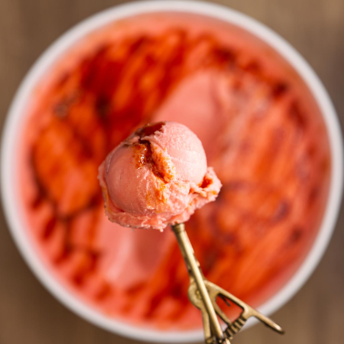 Chamoy e Peach ice cream