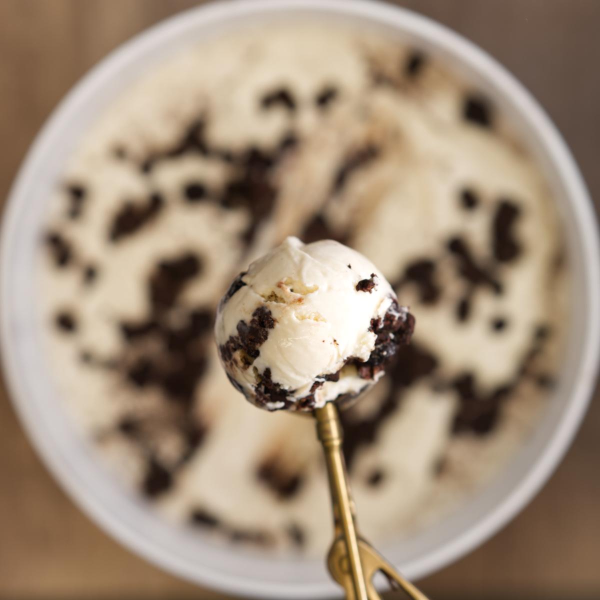Malted Milk Brownies ice cream