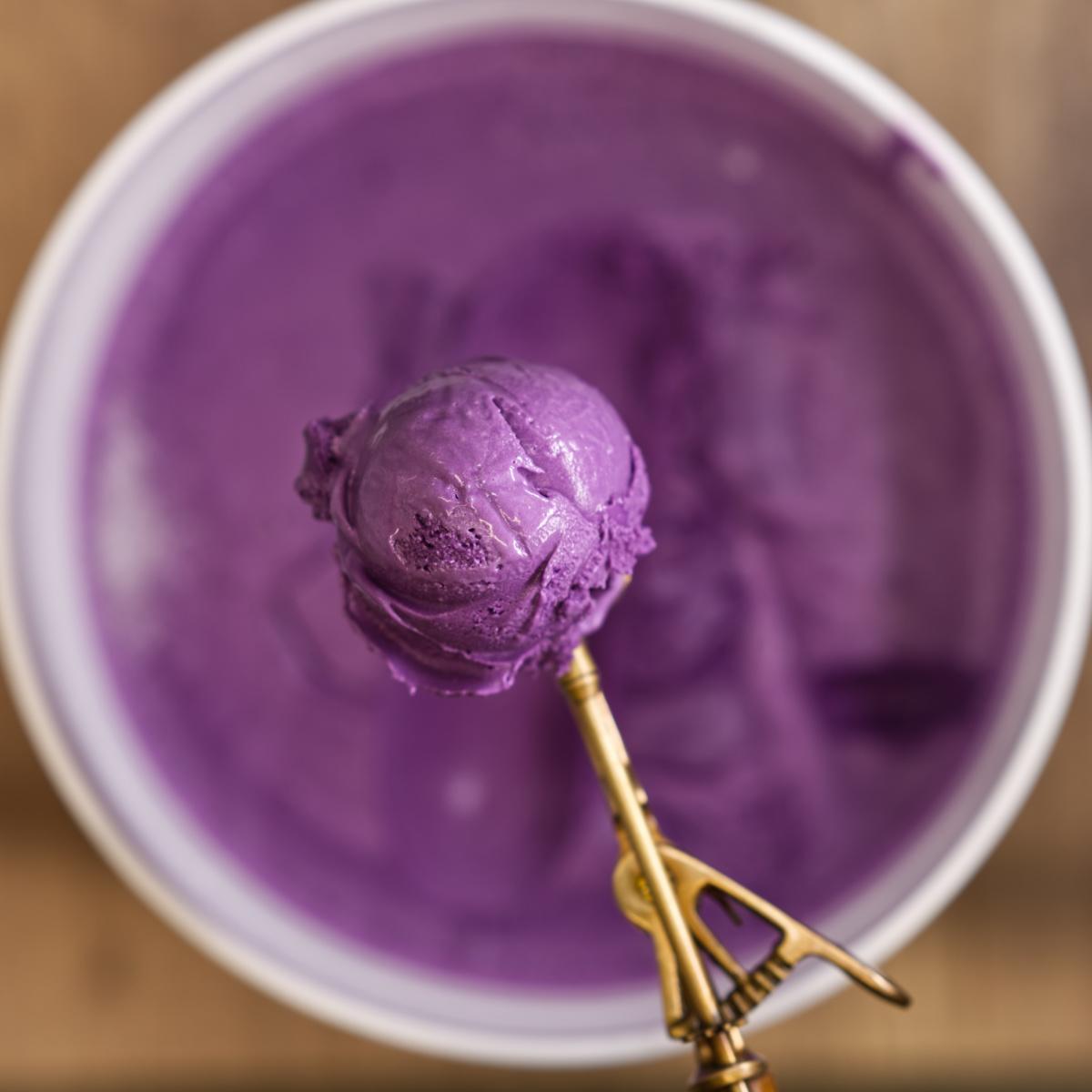 Vegan Coconut Ube ice cream