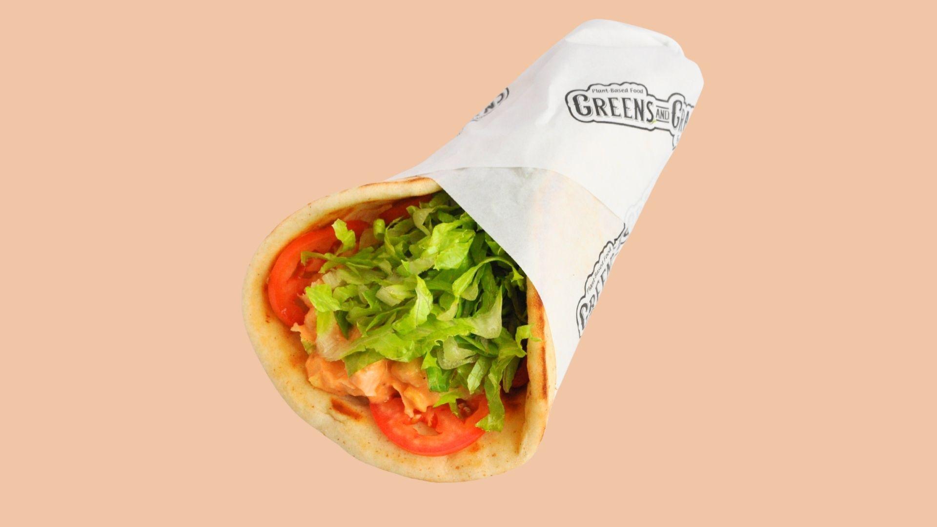 Buffalo Chickpea Pita or Wrap