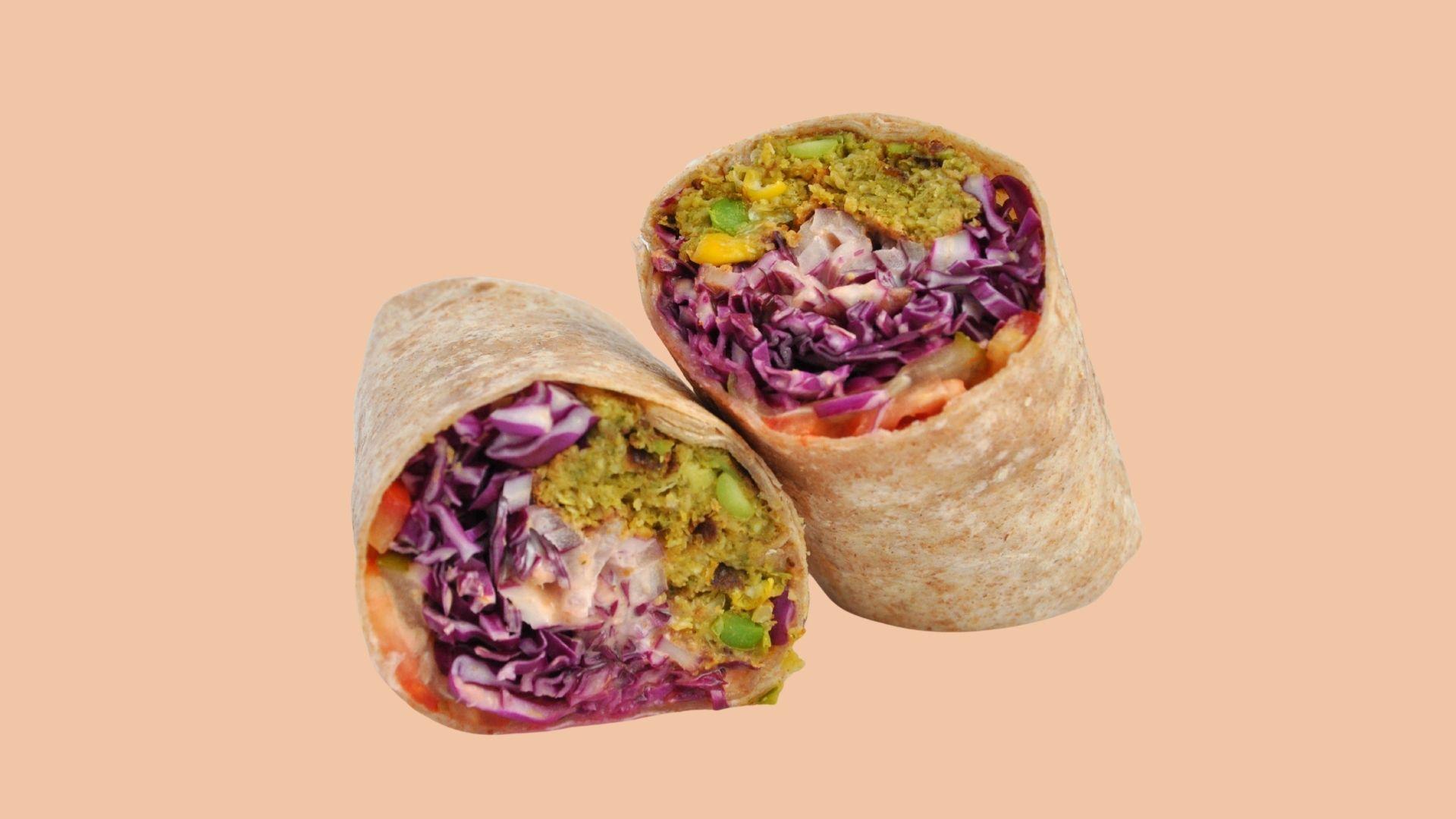 Veggie Burger Wrap
