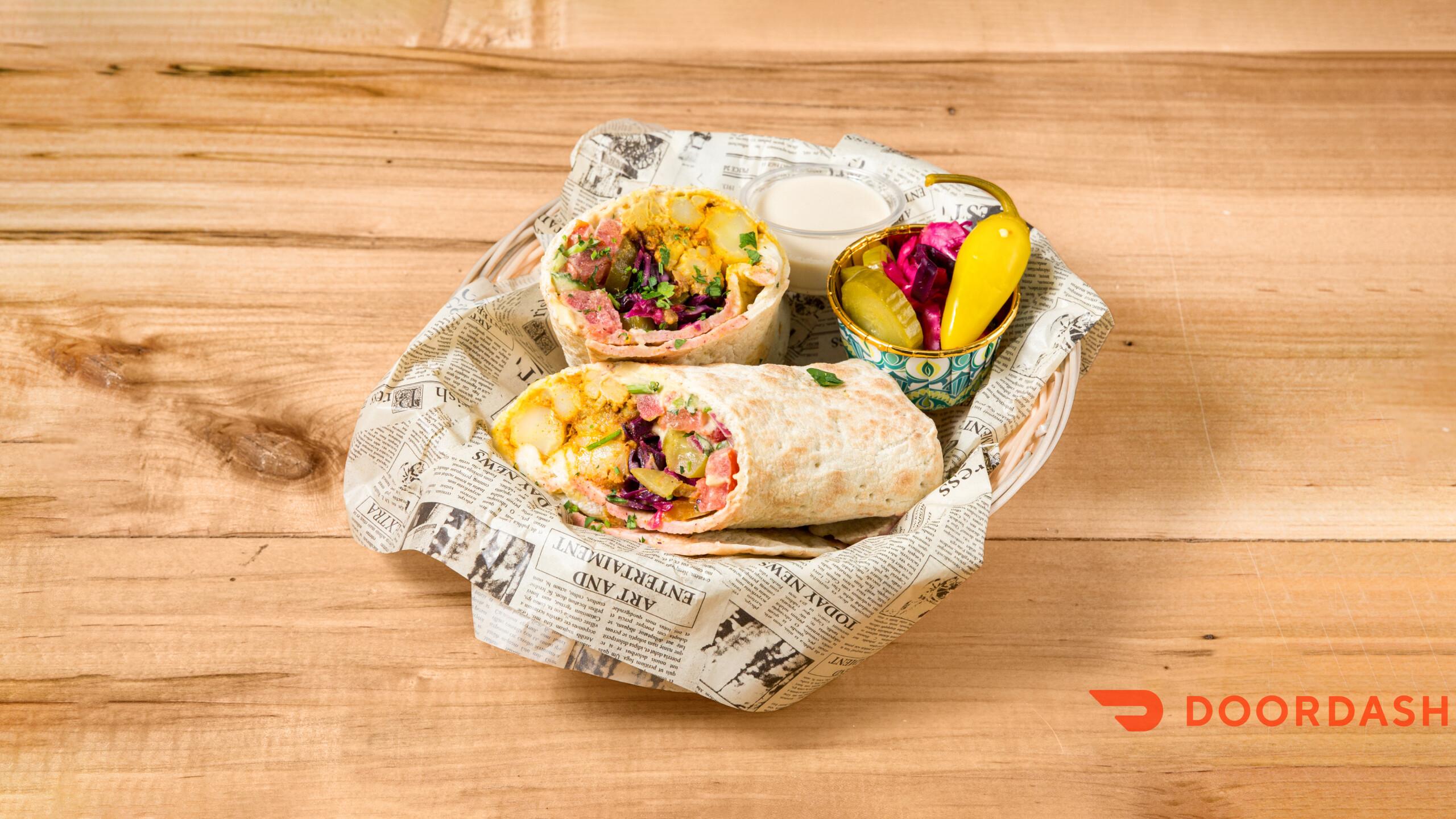 Shawarma Tofu Wrap