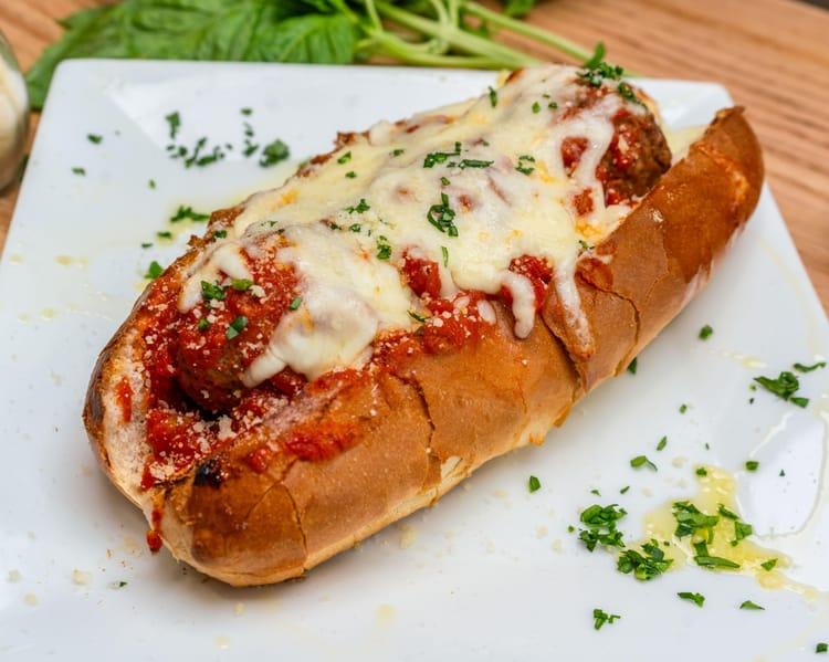 Meatball Parmigiana Sandwich