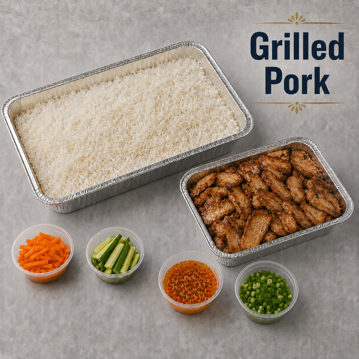 Pork Rice Tray
