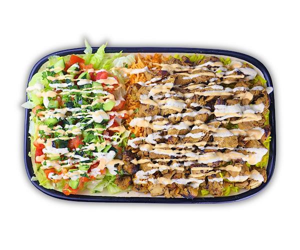 Chicken Over Rice Plate