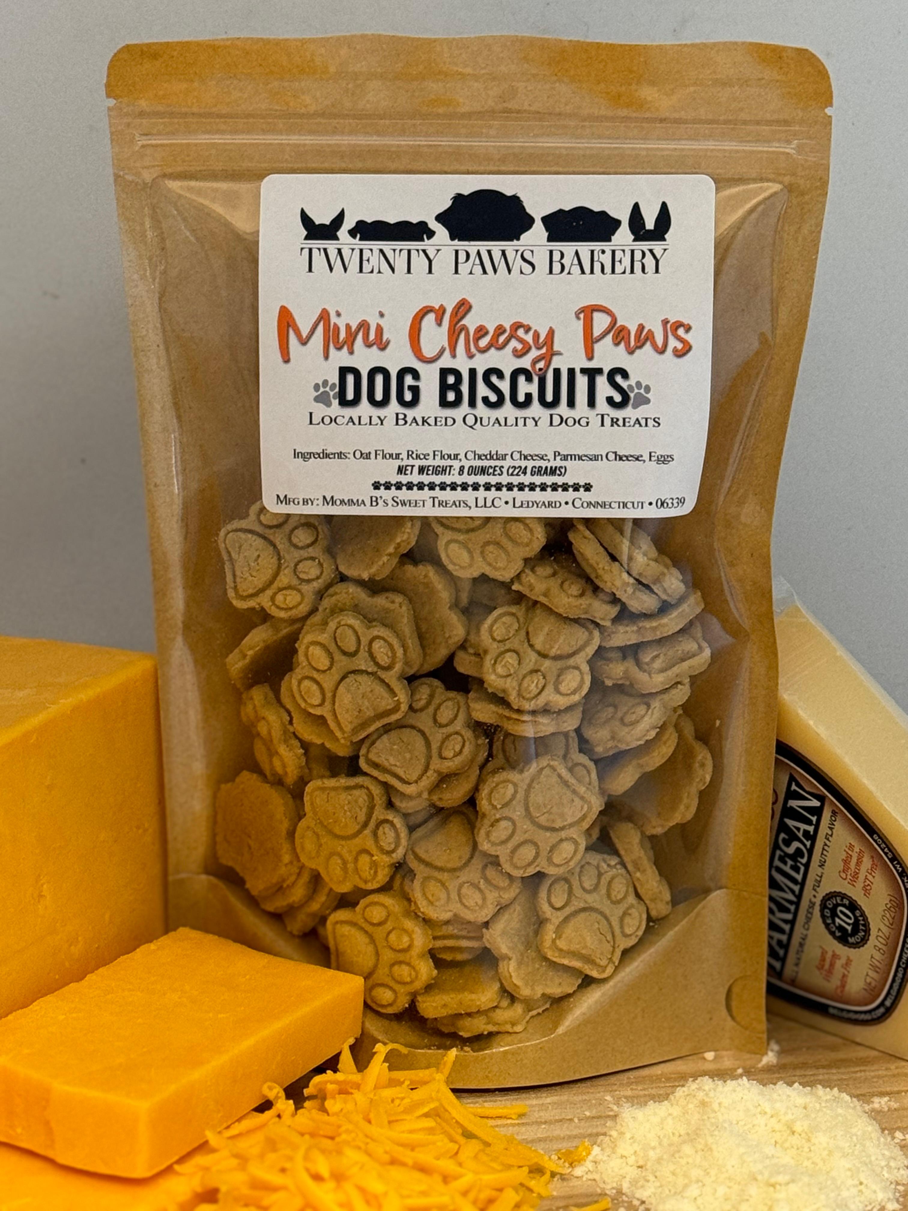 Mini Cheesy Paws 8 oz bag