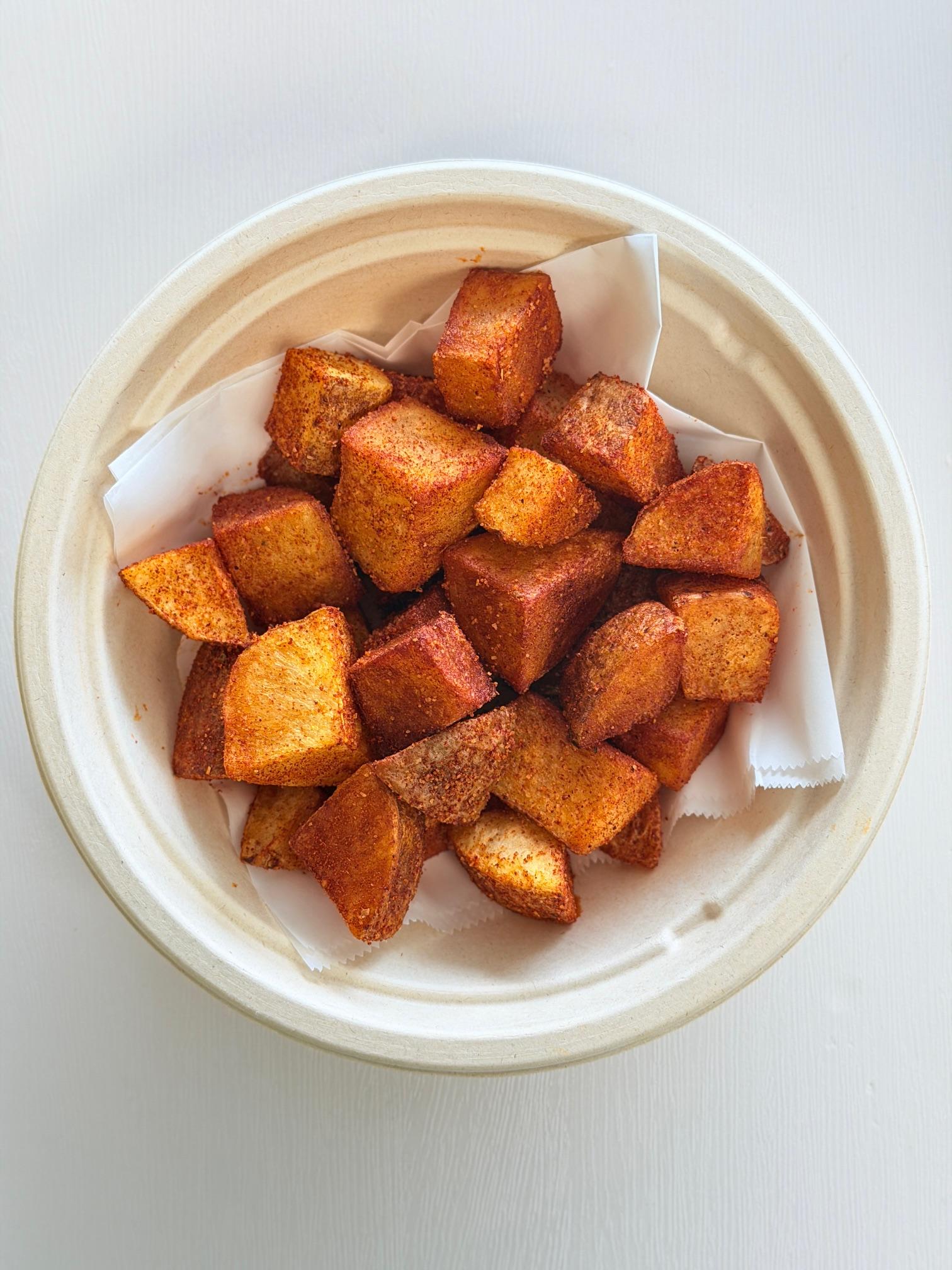 Crispy Potatoes at Fil Fil Mediterranean in Homer Glen, IL.