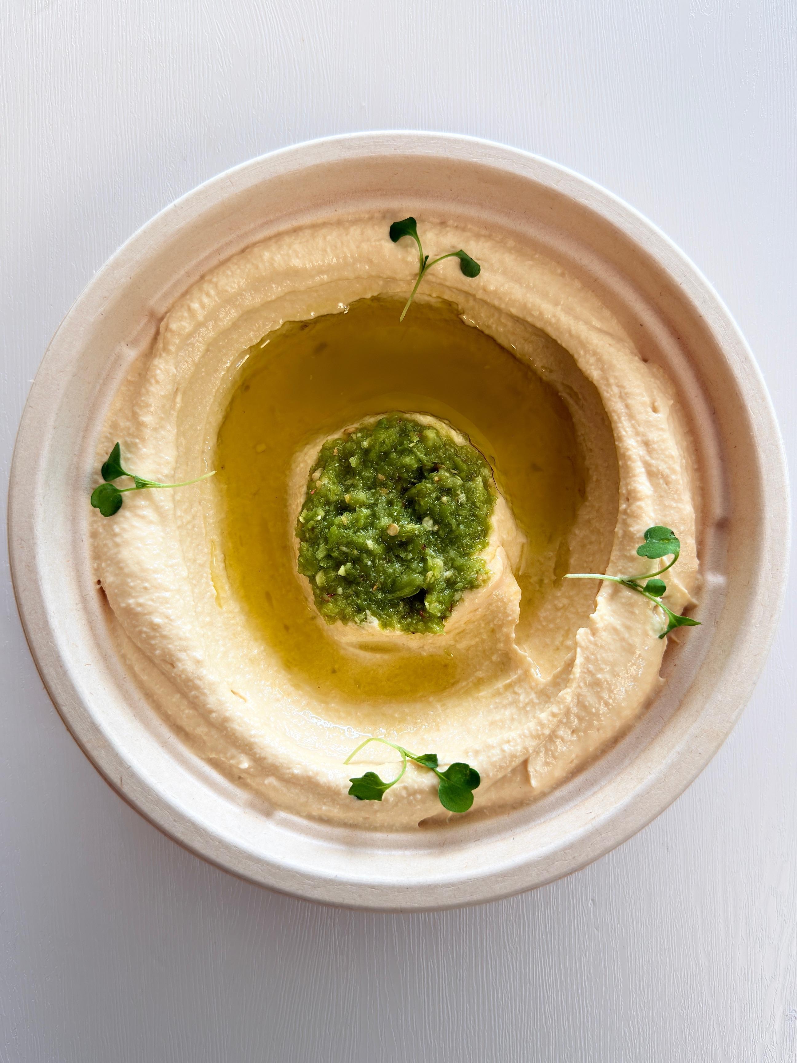 Hummus at Fil Fil Mediterranean in Homer Glen, IL.