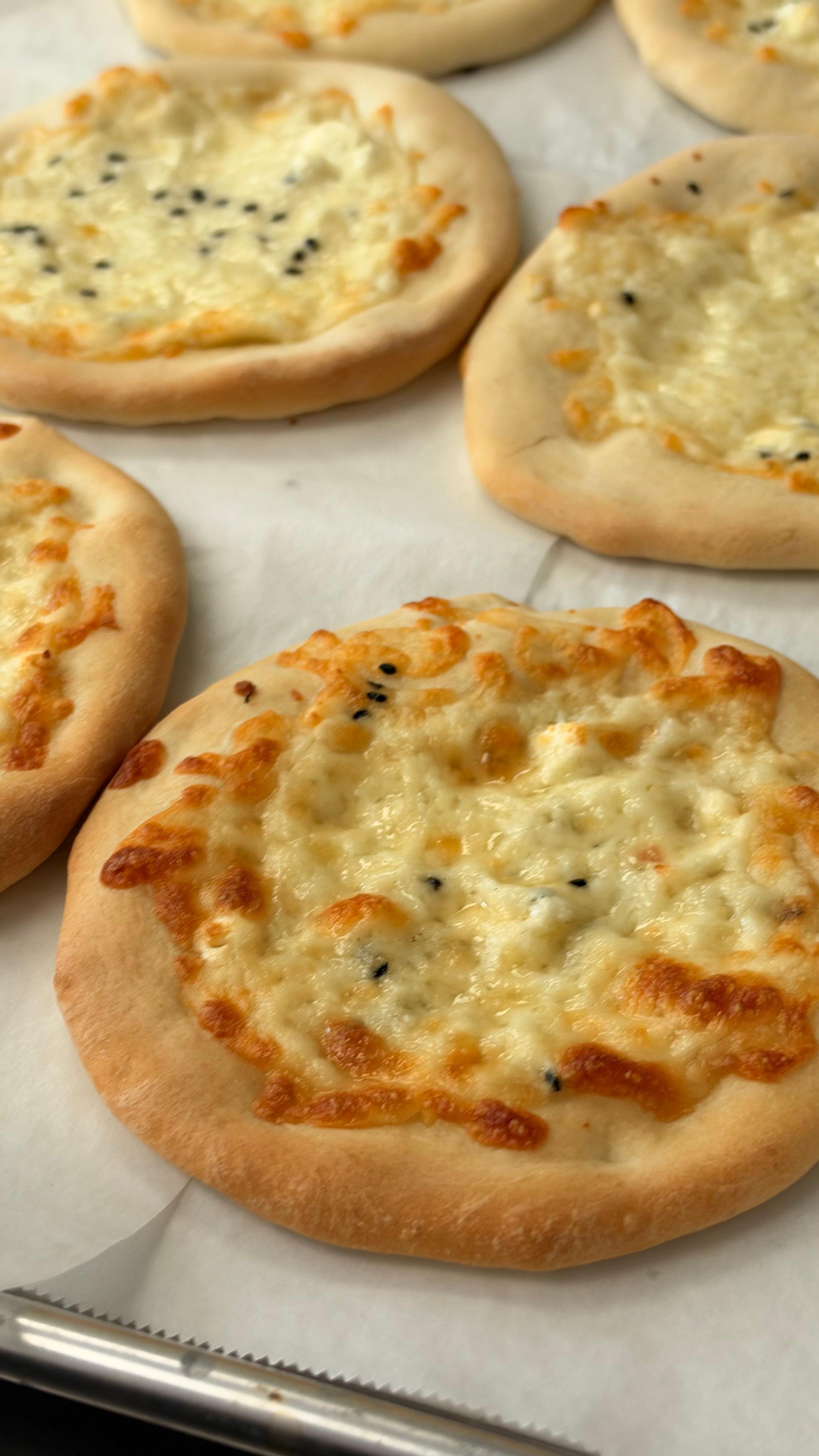 Cheese Flatbread at Fil Fil Mediterranean in Homer Glen, IL.