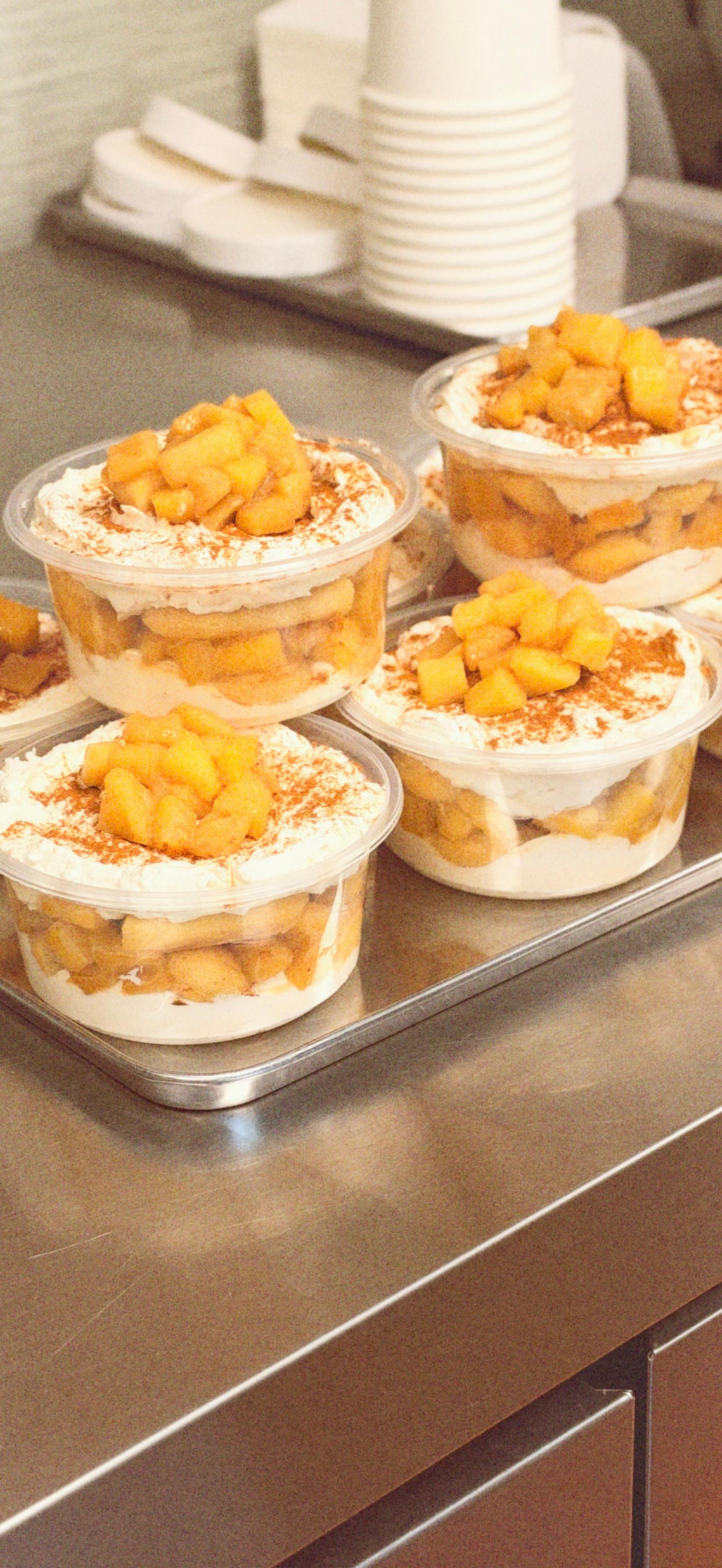 Spiced Apple Tiramisu Jar at Fil Fil Mediterranean in Homer Glen, IL.