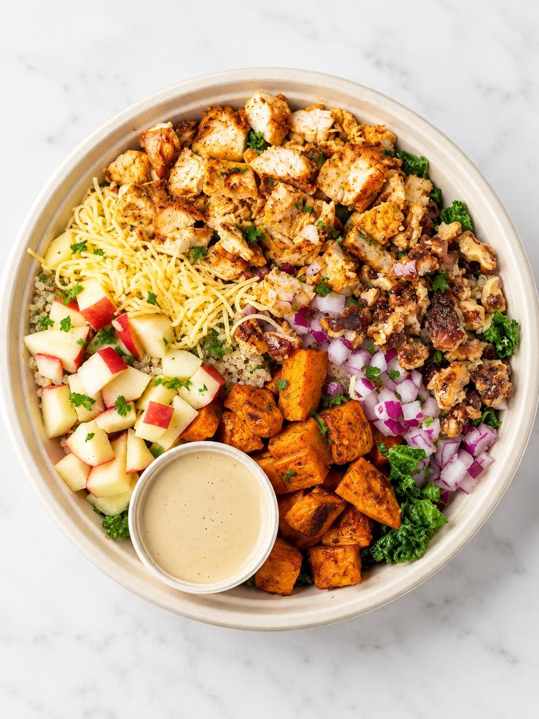 Fall Harvest Bowl at Fil Fil Mediterranean in Homer Glen, IL.