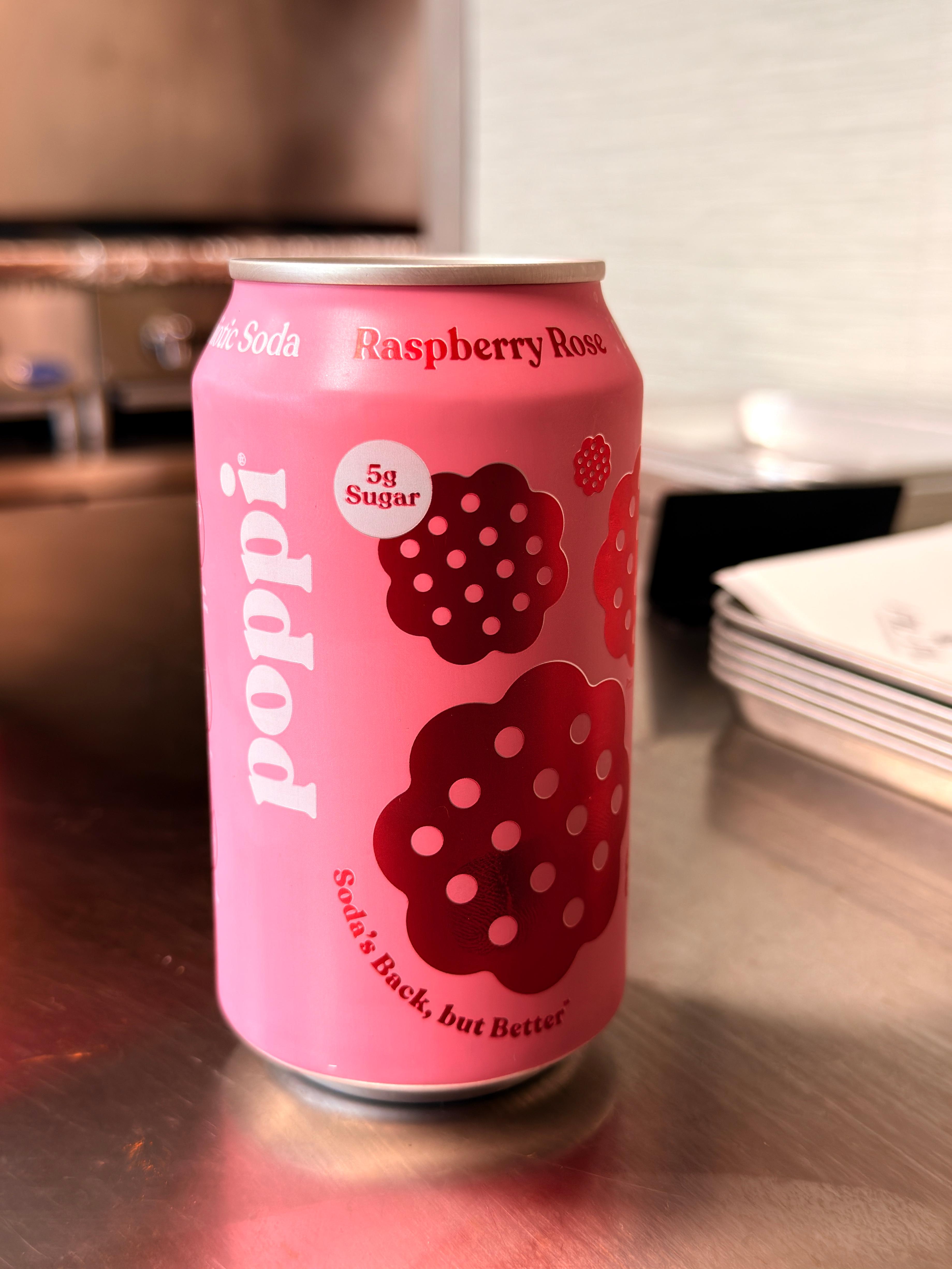 Poppi - Raspberry Rose at Fil Fil Mediterranean in Homer Glen, IL.
