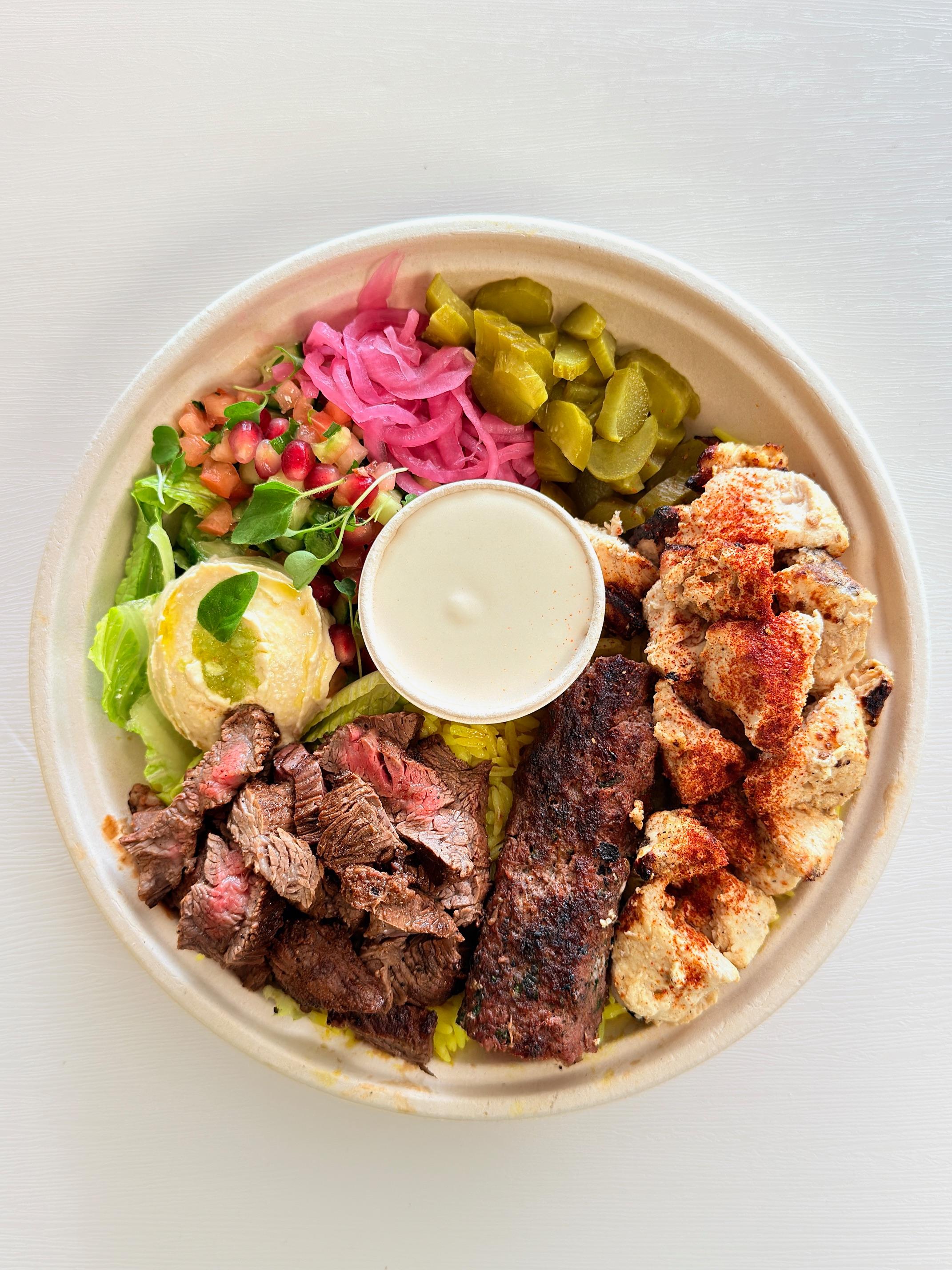Mixed Plate at Fil Fil Mediterranean in Homer Glen, IL.