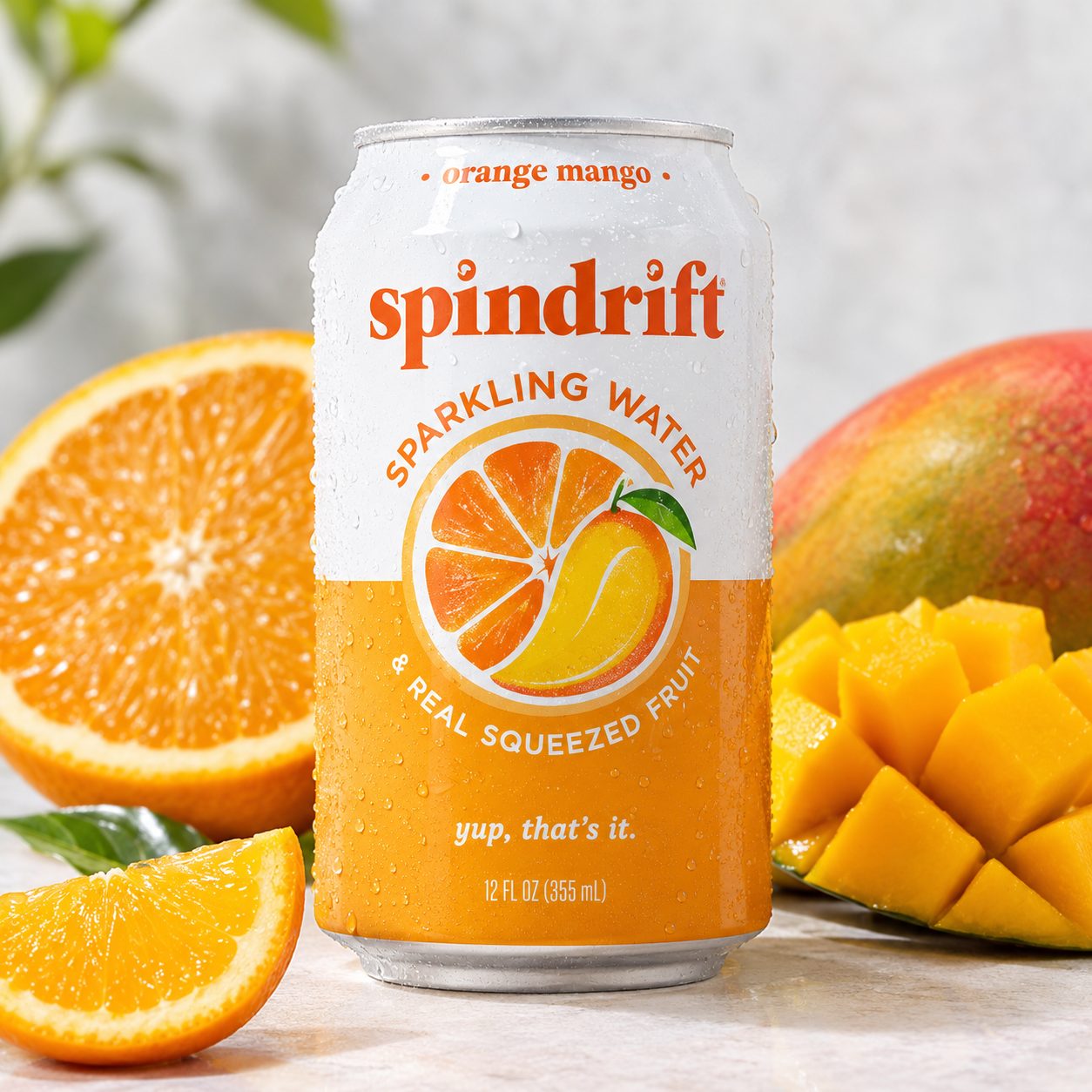 Spindrift Orange Mango at Fil Fil Mediterranean in Homer Glen, IL.
