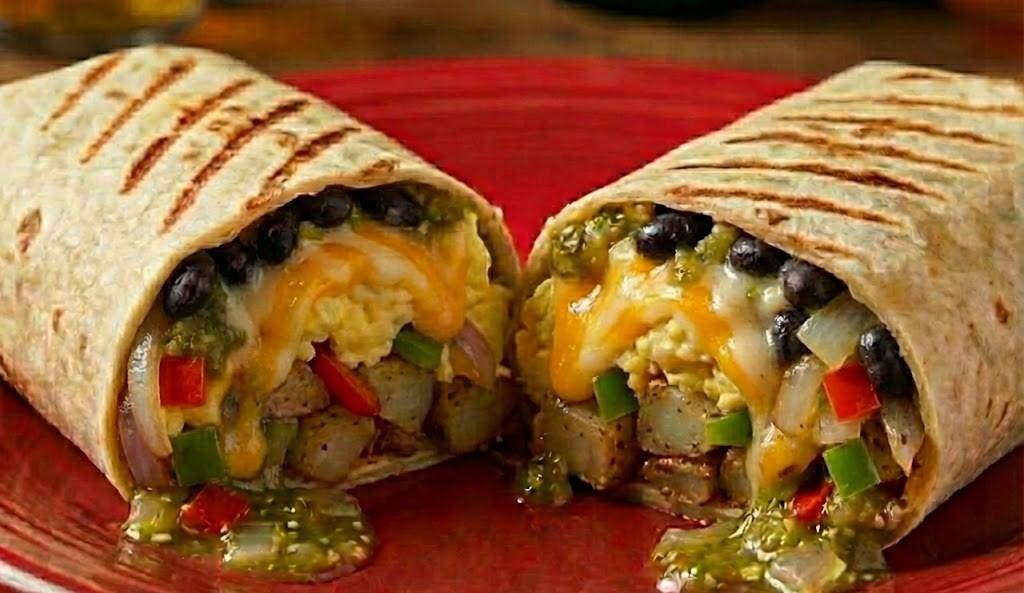 #8 Vegetarian 12" Breakfast Burrito