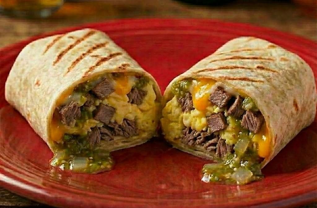 #4 Steak 10" Breakfast Burrito
