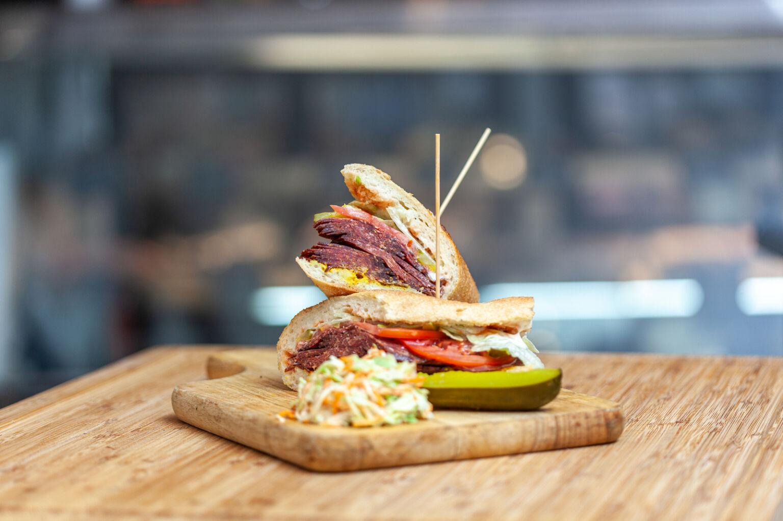 Smoked Salami Sandwich