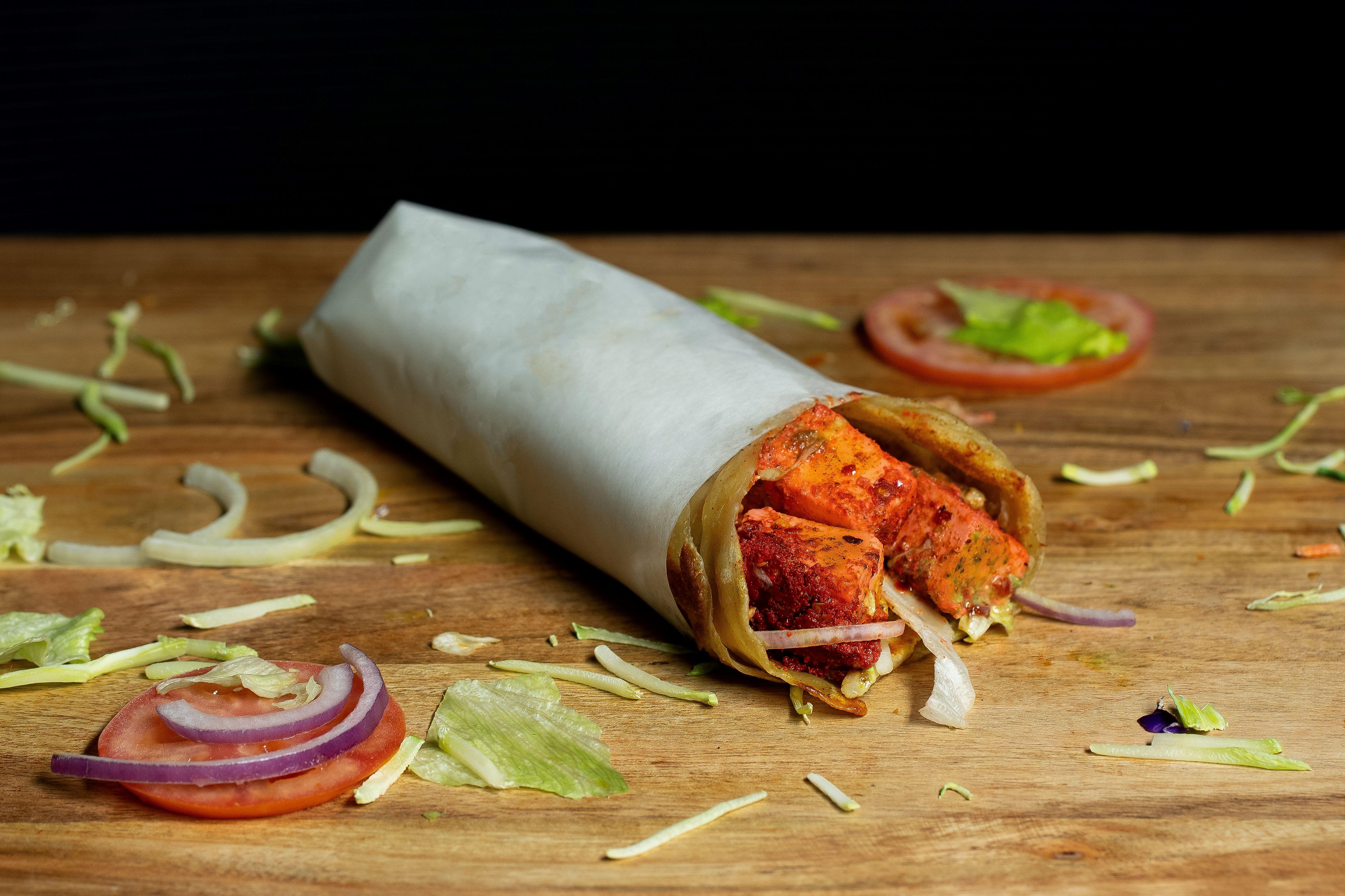 Paneer Tikka Paratha Roll