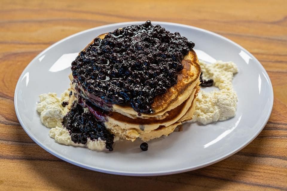 Pancakes - Blueberry Compote & Lemon Ricotta